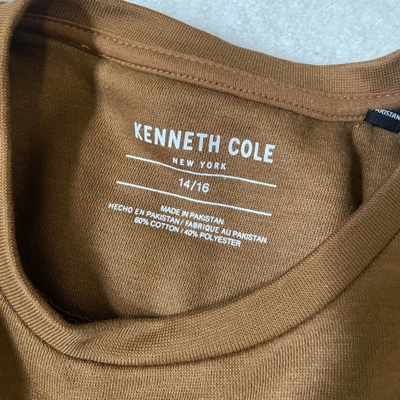 Kenneth Cole Boys’ Sweatshirt – Size 14/16 | Brown Long Sleeve Crewneck - Picture 5 of 5